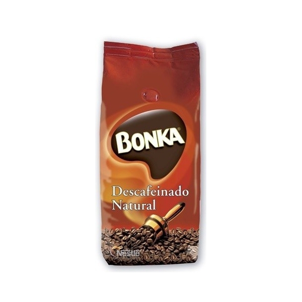 CAFE BONKA DESCAFEINADO NATURAL EN GRANO   500GR