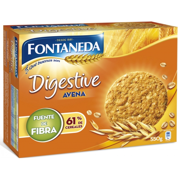 GALLETA DIGESTIVE AVENA 550GR