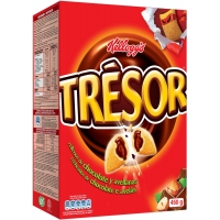 KELLOGG´S CEREALES TRESOR RELLENOS CHOCOLATE Y AVELLANA 450GR