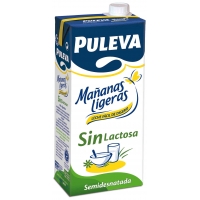 LECHE PULEVA MAÑANAS LIGERAS SIN LACTOSA 1L