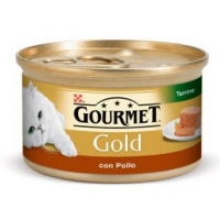 COMIDA GATOS POLLO GOLD GOURMET 85GR.