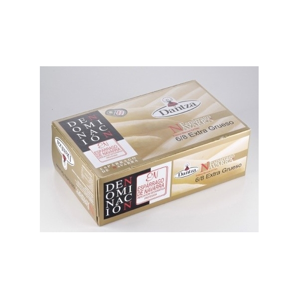  DANTZA - Esp&aacute;rragos de Navarra enteros blancos extra (6/8 Extra Grueso)