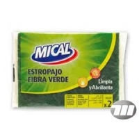 ESTROPAJO MICAL FIBRA VERDE 2 UDES