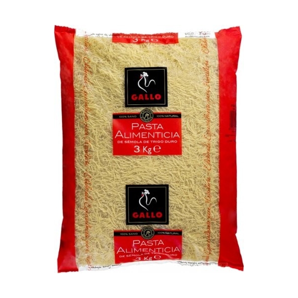 PASTA GALLO FIDEO PERLA 3KG