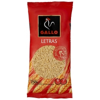 PASTA GALLO LETRAS 250GR