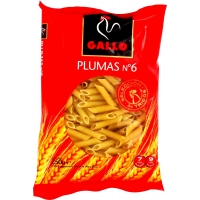 PASTA GALLO PLUMAS N6 250GR
