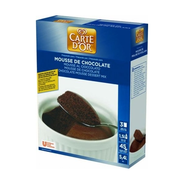 MOUSSE DE CHOCOLATE CARTE D&acute;OR 3X250GR