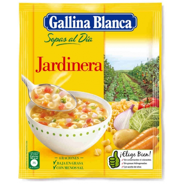 SOPA JARDINERA GALLINA BLANCA 77GR