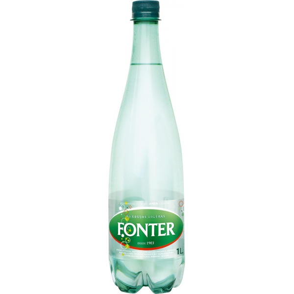 AGUA CON GAS FONTER 1L