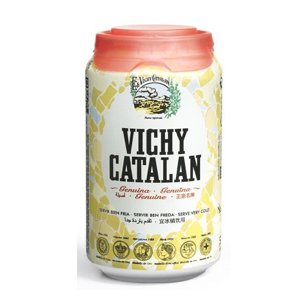 AGUA CON GAS VICHY CATAL&Aacute;N LATA 330ML 