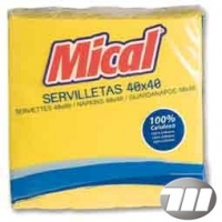 SERVILLETA MICAL AMARILLO 40X40 50U