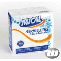 SERVILLETA MICAL DECORADA 33X33 70U