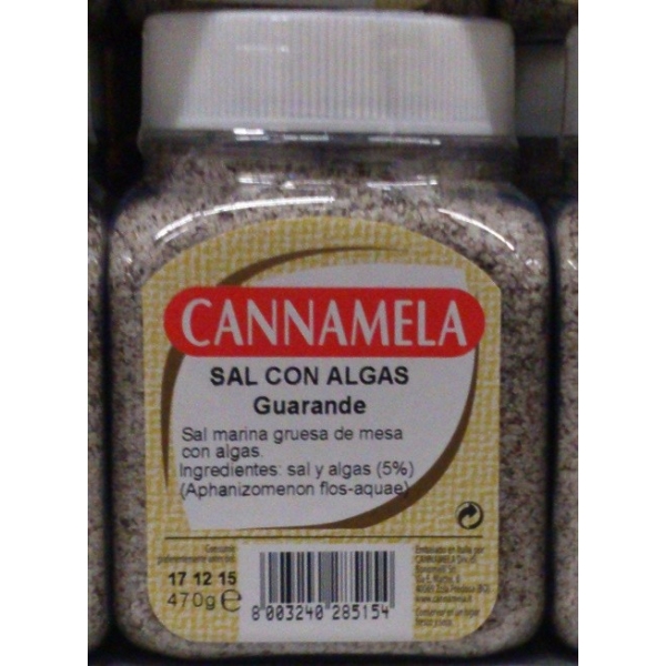 SAL CANNAMELA CON ALGAS GUARANDE 470GR