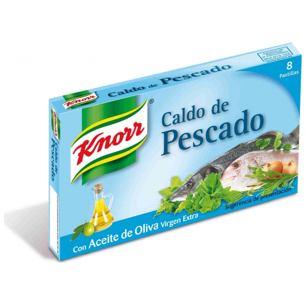 PASTILLAS KNORR CALDO DE PESCADO 8PAST.