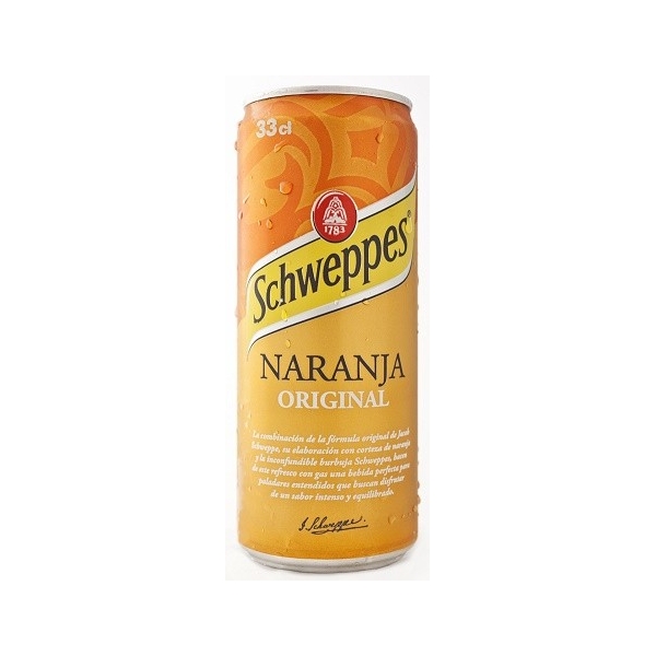 LATA  SCHWEPPES NARANJA 330ML