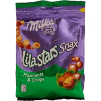 SNACK MILKA AVELLANAS LILA STARS 150GR