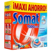LAVAVAJILLAS TODO EN 1 SOMAT 36 PASTILLAS