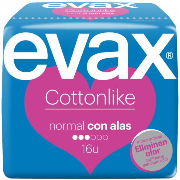 COMPRESA EVAX ULTRA CON ALAS NORMAL COTTONLIKE 16U