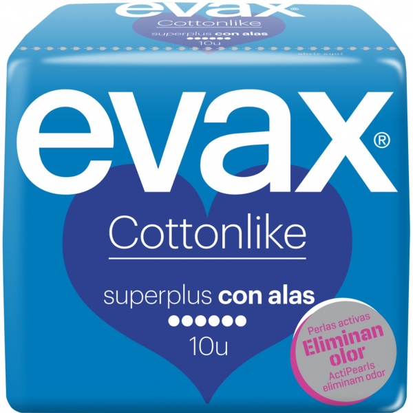 COMPRESA EVAX ULTRA CON ALAS SUPERPLUS COTTONLIKE 10U