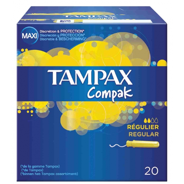 TAMPAX COMPAK REGULAR 20U