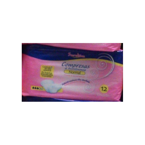 COMPRESAS INCONTINENCIA NORMAL SECRETISIMA 12U