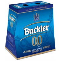 CERVEZA BUCKLER SIN 25CL P-6