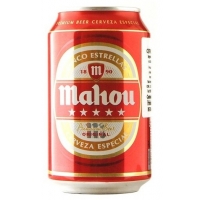 LATA CERVEZA MAHOU 5 ESTRELLAS 33CL 