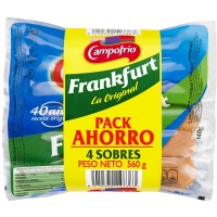 CAMPOFRÍO SALCHICHAS FRANKFURT PACK AHORRO 150GR P-4