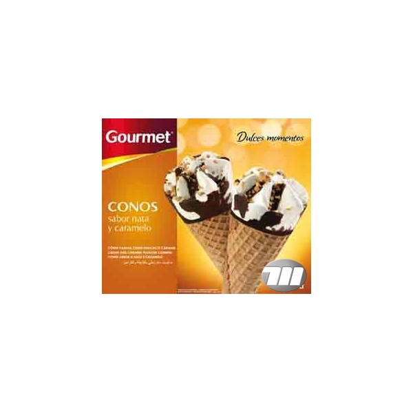 HELADO GOURMET CONO NATA -CARAMELO  P-6