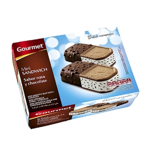 HELADO GOURMET MINI SANDWITCH NATA  P-6