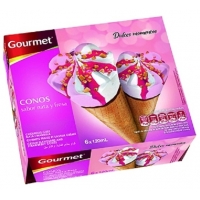 HELADO GOURMET CONO FRESA-NATA  P-6