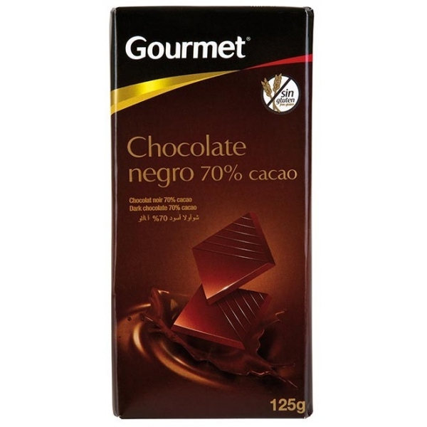 CHOCOLATE  NEGRO 70% CACAO 125G