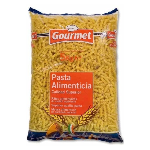 PASTA  ESPIRALES GOURMET 5 KG