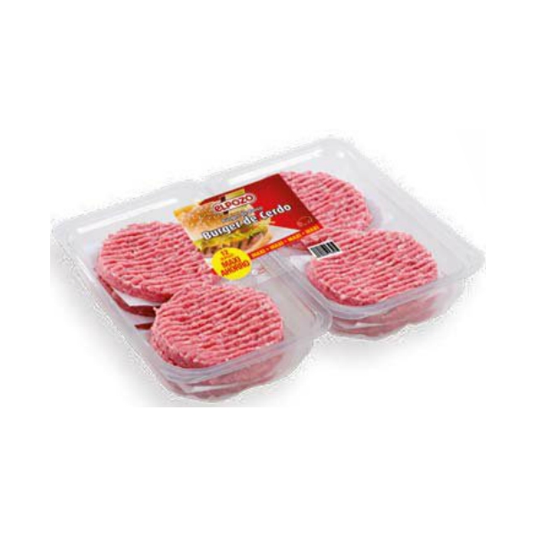 HAMBURGUESA  DE CERDO ELPOZO 12U