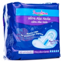 COMPRESAS ULTRA ALAS NOCHE SECRETISIMA 10U