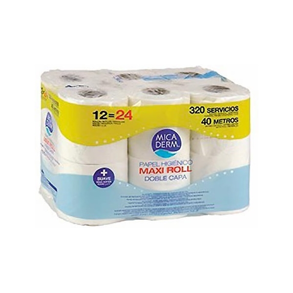 PAPEL HIGIÉNICO MICADERM MAXIROLLO 2CAPAS 12R