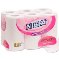 PAPEL HIGIENICO NICKY PERFUMADO  12 ROLLOS