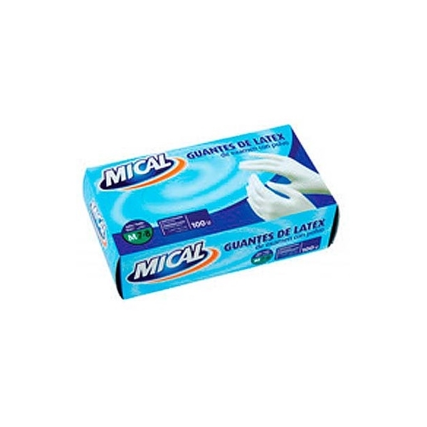GUANTES MICAL LATEX EX.T/M C/100 U