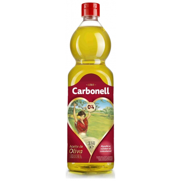 Aceite de oliva 0,4&ordm; CARBONELL SUAVE 1L