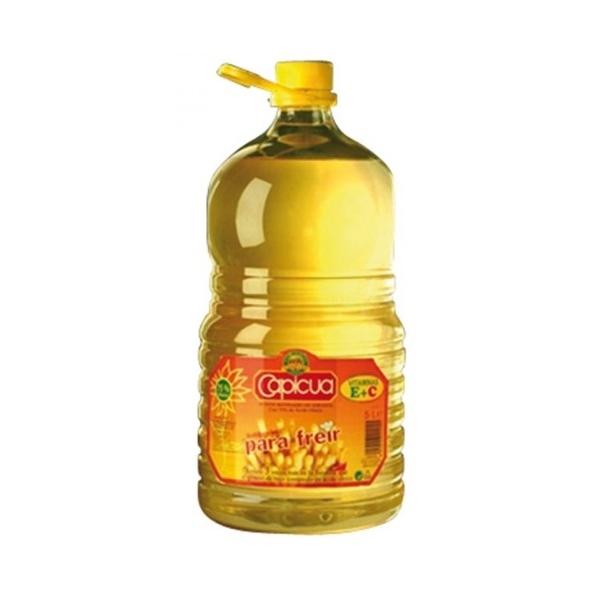 Capicua aceite girasol alto oleico especial freir de 5l. en garrafa