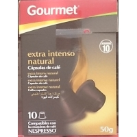 CAPSULAS COMPATIBLES GOURMET NESPRESSO EXTRA INTENSO 10U