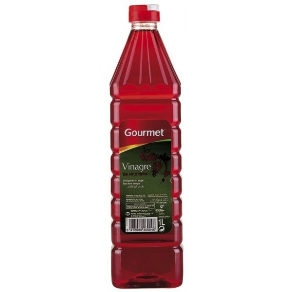 VINAGRE VINO TINTO GOURMET  1L