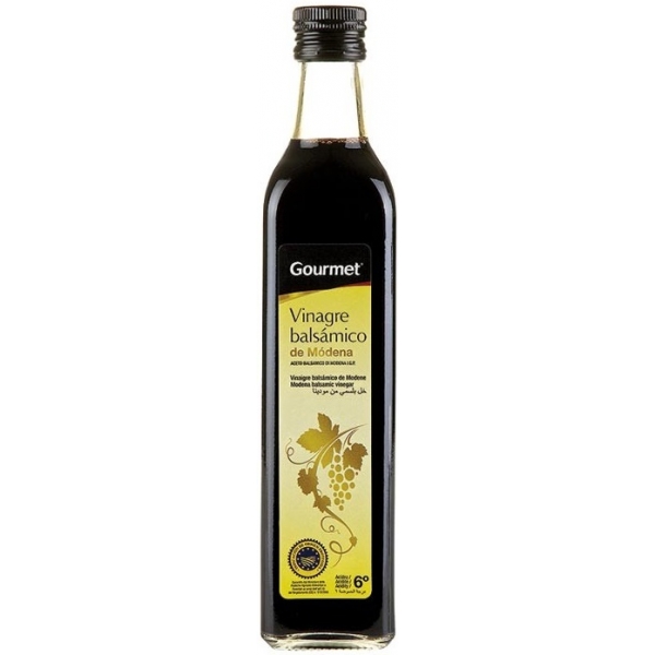 VINAGRE BALSAMICO MODENA GOURMET   250ML 6&ordm;