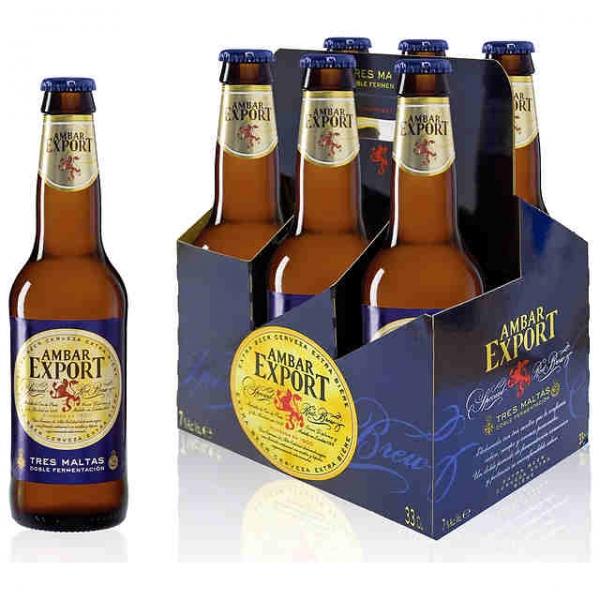CERVEZA PREMIUM AMBAR EXPORT 33X6 CL