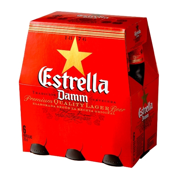 CERVEZA ESTRELLA DAMM 25CL P-6