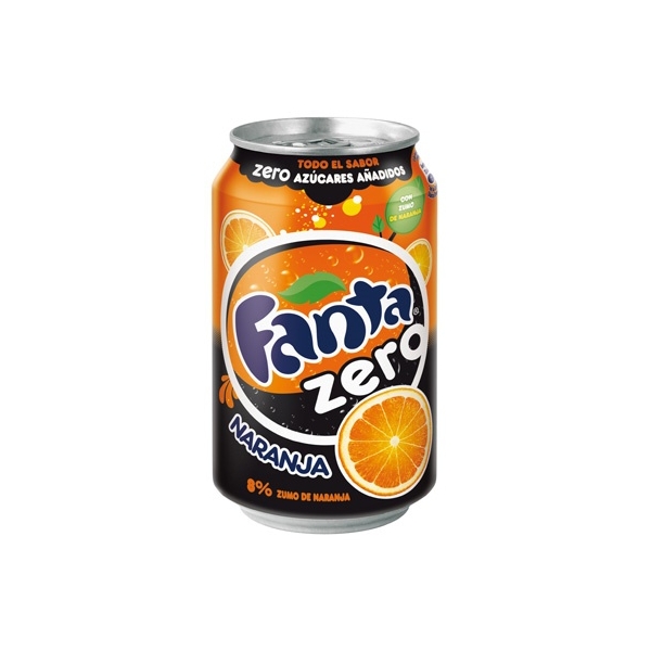 LATA FANTA NARANJA ZERO 330ML