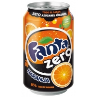 LATA FANTA NARANJA ZERO 330ML