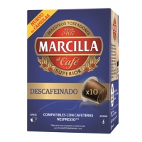 CAFÉ MARCILLA DESCAFEINADO CAPSULAS 10U