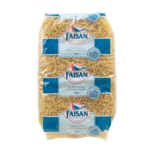 PASTA FAISAN ESPIRALES HELICES  5KG