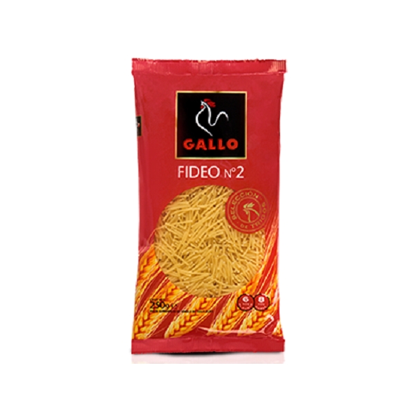 PASTA GALLO FIDEO N2  250GR